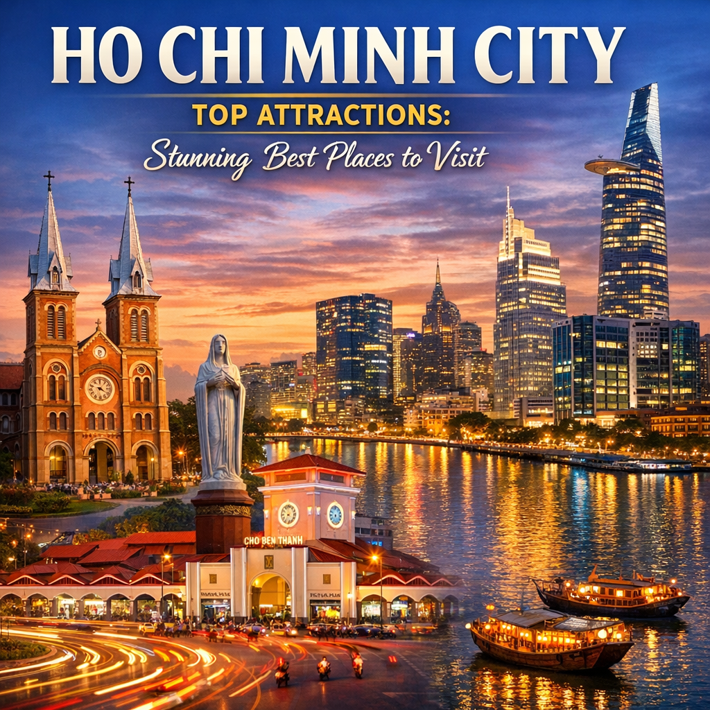 Illustration of Ho Chi Minh City Top Attractions: Stunning Best Places to Visit