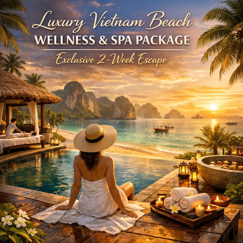 Luxury Vietnam Beach Wellness and Spa Package: Exclusive 2-Week Escape