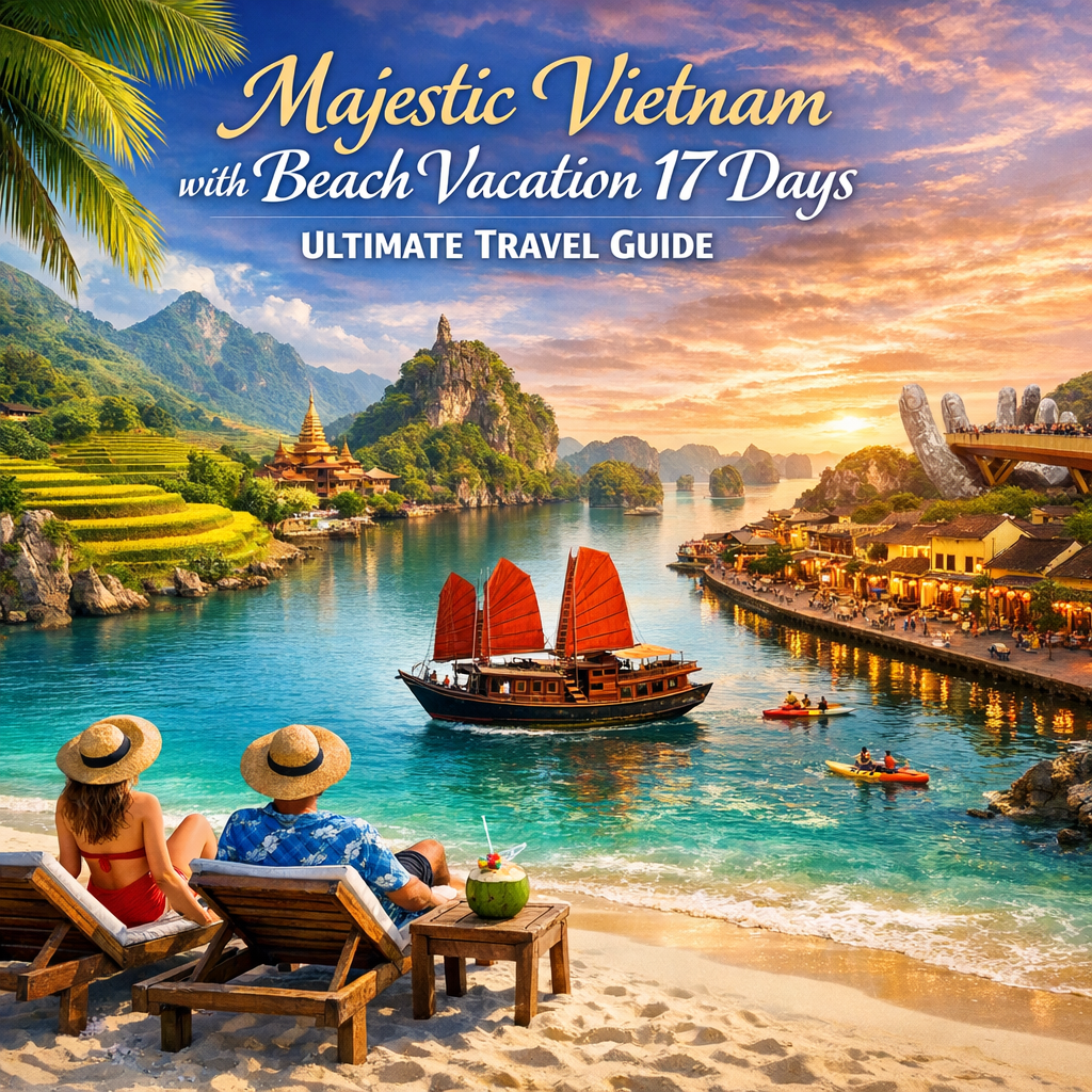 Illustration of Majestic Vietnam with Beach Vacation 17 Days: Ultimate Travel Guide