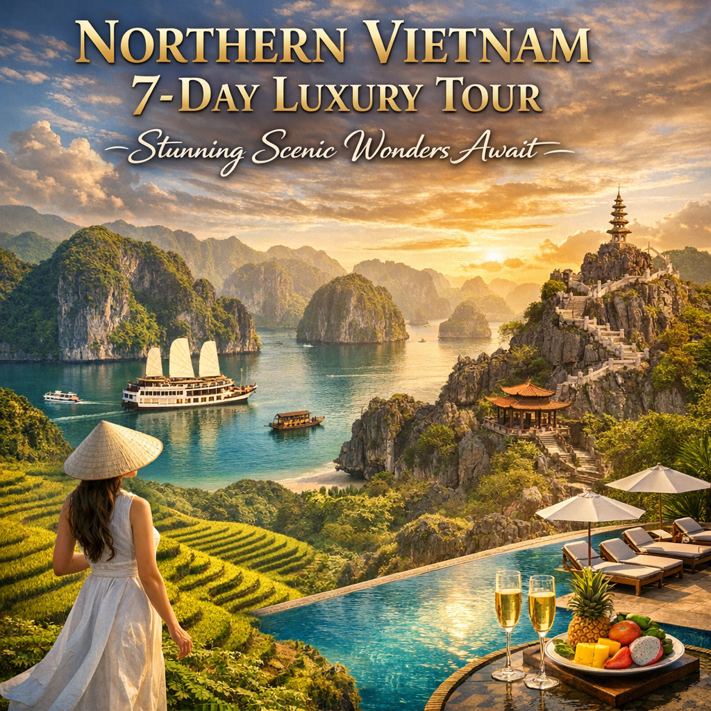 Northern Vietnam 7-Day Luxury Tour: Stunning Scenic Wonders Await